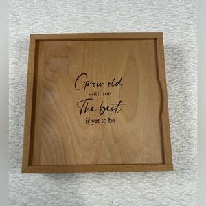 His & Her Wedding Vow Books Set Wooden Keepsake Box Rustic Wedding Ceremony